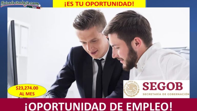 Trabaja En La SEGOB Como Jefe De Departamento De Enlace CDMX 2024 2025