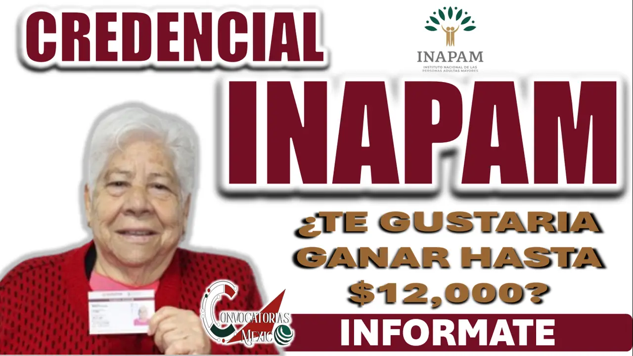 INAPAM| ¿CÓMO POSTULARSE A UN EMPLEO QUE TE DARÁ HASTA 12 MIL PESOS?