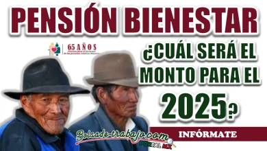 PENSIÓN BIENESTAR| ¿CUÁL SERÁ EL MONTO PARA EL PRÓXIMO 2025?