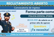 320 mil pesos de sueldo en el primer año de egreso está ofreciendo la SSC de Querétaro para formar parte de su Policía Estatal ¡Así puedes participar para recibir la beca de 12 mil pesos!