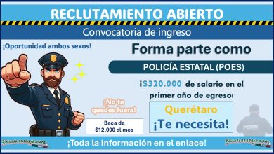 320 mil pesos de sueldo en el primer año de egreso está ofreciendo la SSC de Querétaro para formar parte de su Policía Estatal ¡Así puedes participar para recibir la beca de 12 mil pesos!