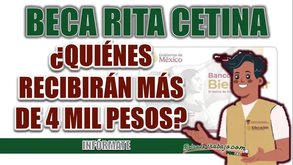 BECA RITA CETINA| ¿QUIÉNES RECIBIRÁN MÁS DE 4 MIL PESOS?