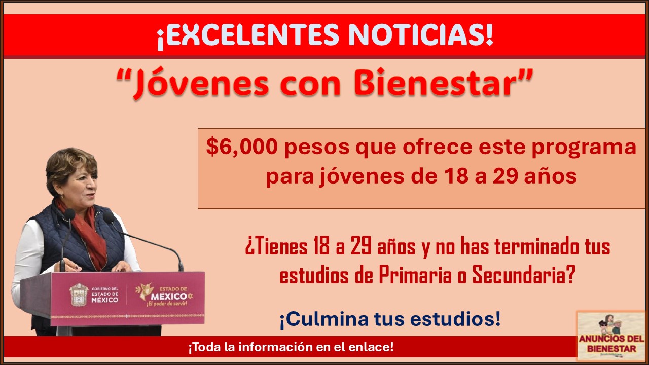 $6,000 pesos que ofrece el programa “Jóvenes con Bienestar” para jóvenes de 18 a 29 años ¡Conoce las reglas de operación, no te quedes fuera!