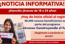 90,000 nuevos beneficiarios serán parte del programa Jóvenes Construyendo el futuro ¡Hoy inician los registros, esto se sabe!