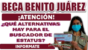 BECA BENITO JUÁREZ| ¿QUÉ ALTERNATIVAS TENGO PARA REVISAR LA INFORMACIÓN DEL BUSCADOR DE ESTATUS?