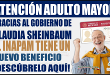 Adultos mayores con tarjeta INAPAM recibirán nuevo beneficio gracias al gobierno de Claudia Sheinbaum