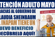 Adultos mayores con tarjeta INAPAM recibirán nuevo beneficio gracias al gobierno de Claudia Sheinbaum