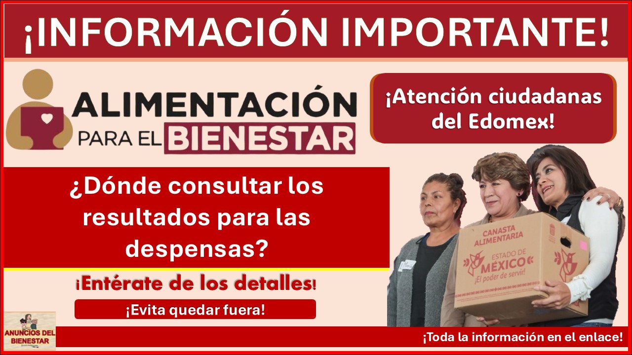 Alimentación para el Bienestar: ¿Dónde consultar los resultados para las despensas? 1 Alimentación para el Bienestar: ¿Dónde consultar los resultados para las despensas?