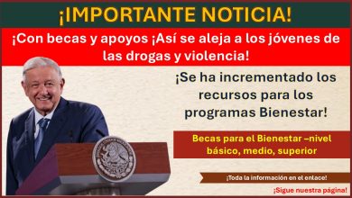 Andrés Manuel López Obrador con becas y apoyos ¡Así se aleja a los jóvenes de las drogas y violencia!