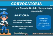 Aplica para La Guardia Civil Estatal Michoacán con Secundaria- ¡Conoce el perfil solicitado y toda la documentación para aplicar!