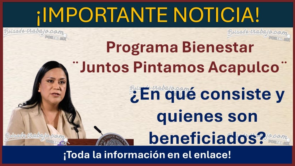 Ariadna Montiel Reyes anuncia programa ¨juntos pintamos Acapulco¨ En que consiste