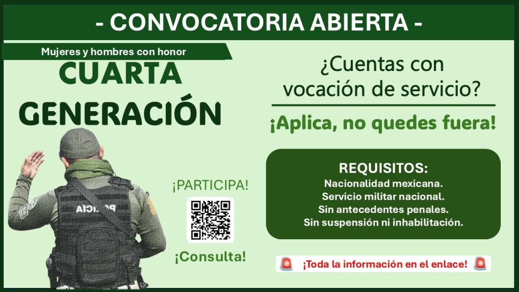 Así puedes aplicar a la Guardia Civil Estatal (Cuarta Generación) de San Luis Potosí: Requisitos y documentos