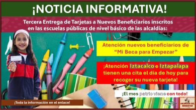 Atención beneficiarios de nuevo ingreso de “Mi Beca para Empezar” – Estas son las alcaldías que reciben su vale electrónico el día de hoy