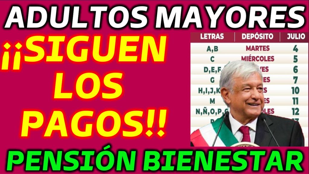 Pensiones de Bienestar para Nuestros Queridos Beneficiarios Adultos Mayores de 65 Años