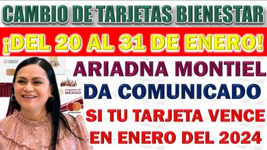 🛑Aviso Importante de la Secretaría Ariadna Montiel 💳 Cambio de Tarjetas Bienestar Vencidas ✅