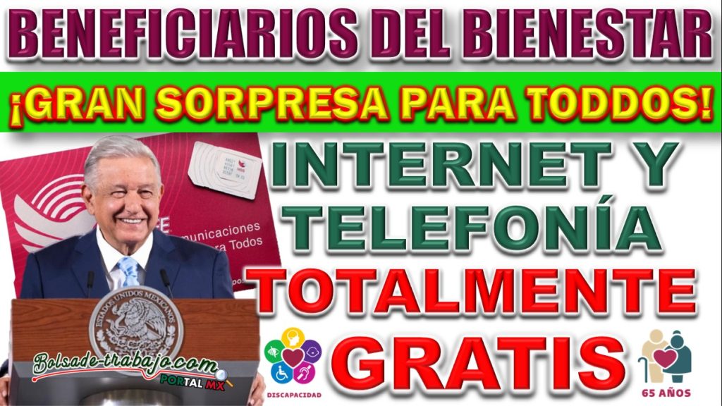 💥BENEFICIARIOS DEL BIENESTAR TENDRÁN CHIPS DE CFE PARA INTERNET Y TELEFONÍA GRATIS✅💥