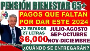 Pensión Bienestar ¿Cuántos pagos quedan por depositar y cuando se llevarán a cabo?