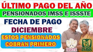 Fechas de pago de las pensiones IMSS e ISSSTE para diciembre