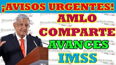 🔔¡AVISOS URGENTES! GRAN NOTICIA IMSS, AMLO COMPARTE AVANCES 