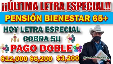 ✅ÚLTIMA LETRA ESPECIAL CON PAGOS DOBLES EN LA PENSIÓN BIENESTAR ¿QUIÉN COBRA HOY EL 20 DE FEBRERO 2024?