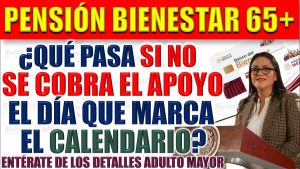 ¿Qué sucede si no puedo ir por mi pago de la Pensión Bienestar en el día marcado?