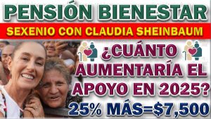 ¿Cuánto aumentaría el apoyo de la Pensión Bienestar con Claudia Sheinbaum en 2025?