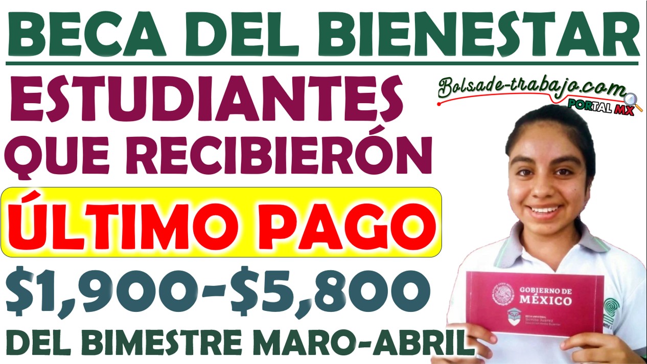 Becas Bienestar: Estos estudiantes recibirán el último pago de abril 1 BOL 22 25