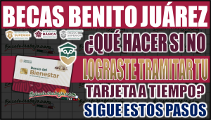 Beca Benito Juárez: ¿Qué hacer si no lograste tramitar tu tarjeta a tiempo? Descubre los próximos pasos