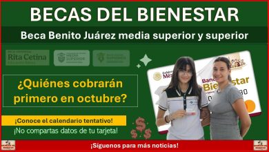 Beca Benito Juárez: ¿Quiénes cobrarán primero en octubre? ¡Conoce el calendario tentativo!