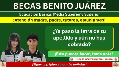 Beca Benito Juárez - ¿Ya paso la letra de tu apellido y aún no has cobrado? ¡Esto puedes hacer, toma nota!