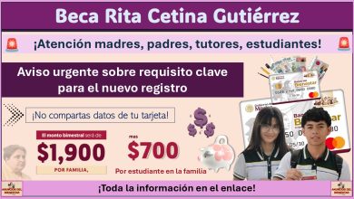 Beca Benito Juárez y Rita Cetina 2025: Aviso urgente sobre requisito clave para el nuevo registro