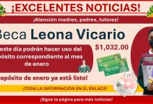 Beca Leona Vicario: En este día podrán hacer uso del depósito correspondiente al mes de enero