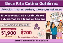 Beca Rita Cetina 2025: ¿Cuándo se reanudarán los depósitos para estudiantes de educación básica?