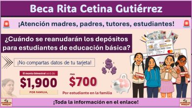 Beca Rita Cetina 2025: ¿Cuándo se reanudarán los depósitos para estudiantes de educación básica?