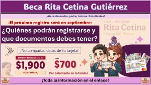 Beca Rita Cetina 2025: El próximo registro será en septiembre ¿Quiénes podrán registrarse y que documentos debes tener?