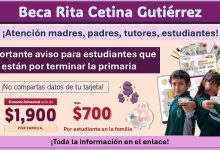 Beca Rita Cetina 2025: Importante aviso para estudiantes que están por terminar la primaria