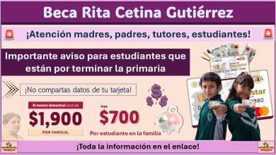 Beca Rita Cetina 2025: Importante aviso para estudiantes que están por terminar la primaria