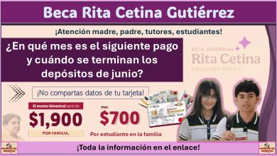 Beca Rita Cetina: ¿En qué mes es el siguiente pago y cuándo se terminan los depósitos de junio?