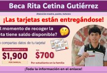 Beca Rita Cetina Gutiérrez: ¿Al momento de recoger la tarjeta tiene saldo disponible?