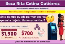Beca Rita Cetina Gutiérrez: ¿Cuánto tiempo puede permanecer el apoyo en la tarjeta, tiene caducidad?