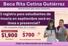 Beca Rita Cetina Gutiérrez: ¿El registro para estudiantes de Primaria en septiembre será en línea o presencial?