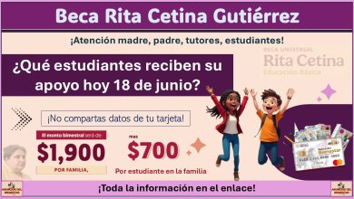 Beca Rita Cetina Gutiérrez: Este miércoles 18 de junio siguen los depósitos del bimestre mayo-junio 2025 ¿Que otras becas y estudiantes lo reciben?