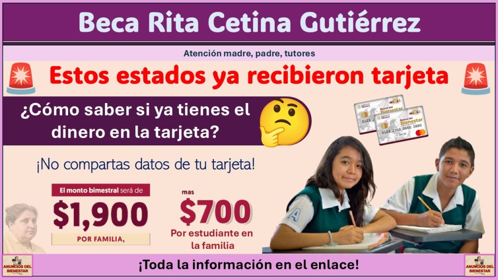 Beca Rita Cetina Gutiérrez: Estos estados ya recibieron su depósito de marzo ¿Cómo saber si ya te depositaron?