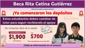 Beca Rita Cetina Gutiérrez: Estos estudiantes deben cambiar de tutor para seguir recibiendo el apoyo ¡Así puedes hacerlo!