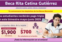 Beca Rita Cetina Gutiérrez: Estos estudiantes recibirán pago triple en este bimestre mayo-junio 2025