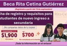 Beca Rita Cetina Gutiérrez: Fecha de registro y requisitos para estudiantes de nuevo ingreso a secundaria
