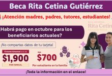 Beca Rita Cetina Gutiérrez: ¿Habrá pago en octubre para los beneficiarios actuales?