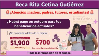 Beca Rita Cetina Gutiérrez: ¿Habrá pago en octubre para los beneficiarios actuales?