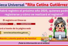 Beca “Rita Cetina Gutiérrez” - ¿Habrá registro el próximo año 2025, quienes podrán registrarse y cómo se realizará el registro?