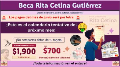 Beca Rita Cetina Gutiérrez: Los pagos del mes de junio será por letra ¡Este es el calendario tentativo!